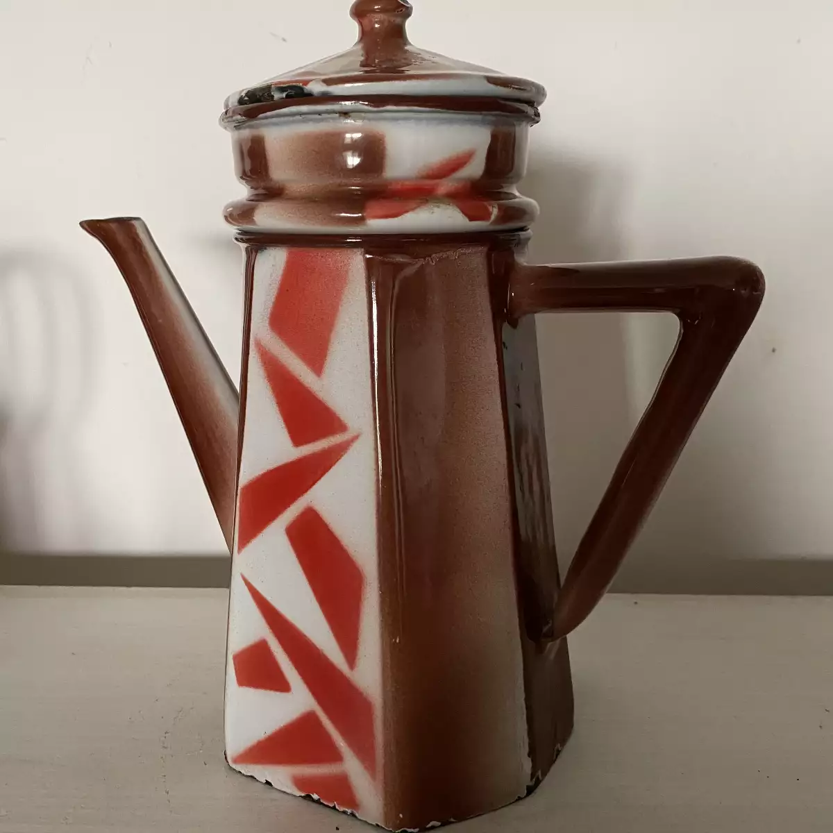 Cafetière émaillée ancienne