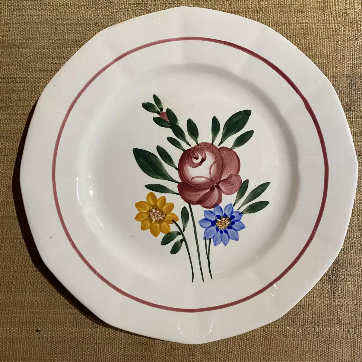 Assiettes plates Chatenois de Sarreguemines