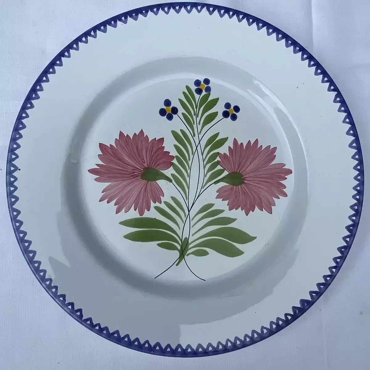 Assiette plate faience de Charolles