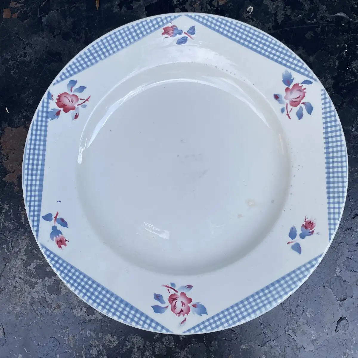 Plat rond Digoin Sarreguemines